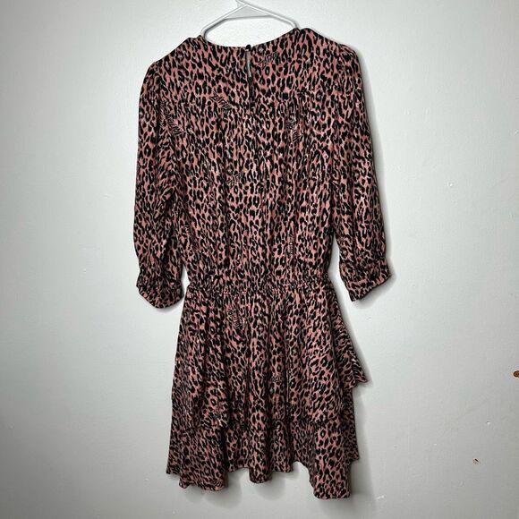 Zadig & Voltaire Pink Rooka Squeleton Mini Dress Size S Designer Runway Animal - Picture 9 of 15